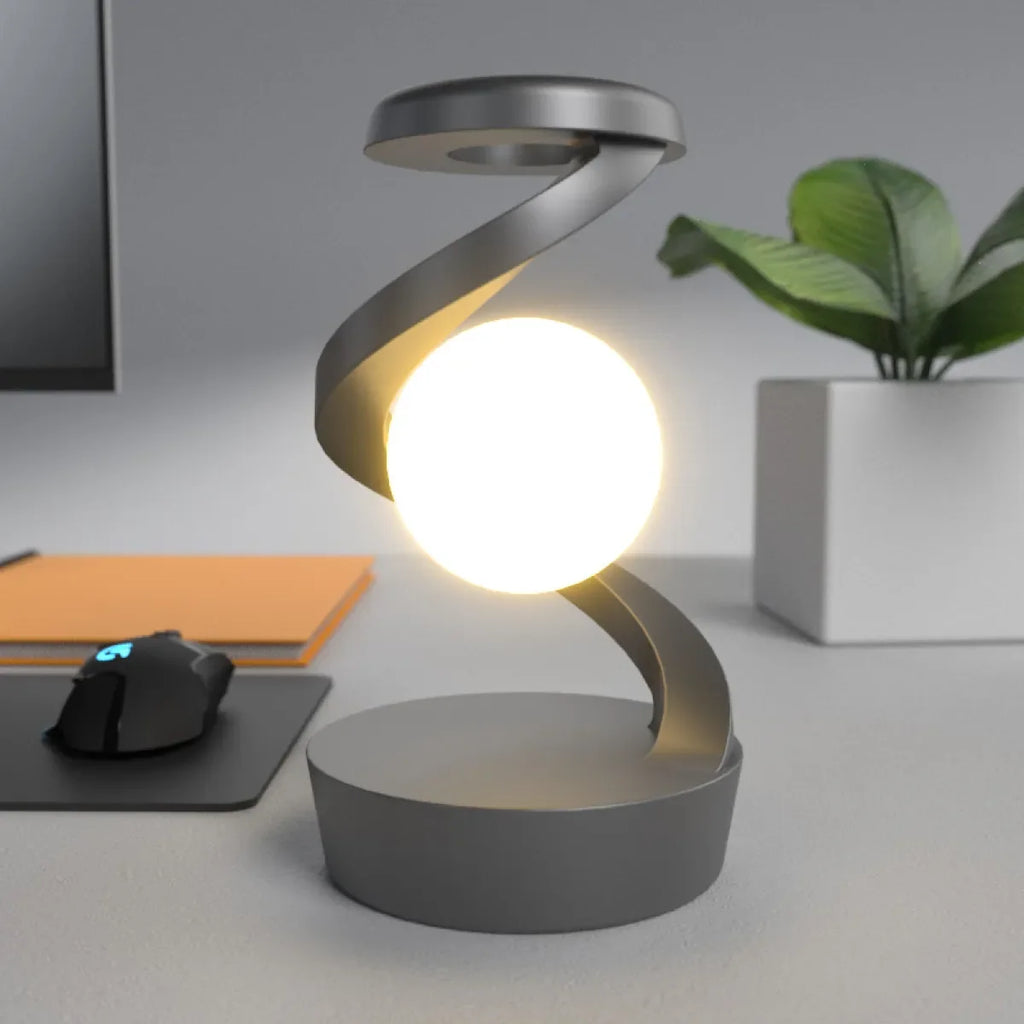 Rotating Moon Wireless Charging Lamp