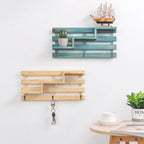 Living Room Wooden Wall Hanging Rack