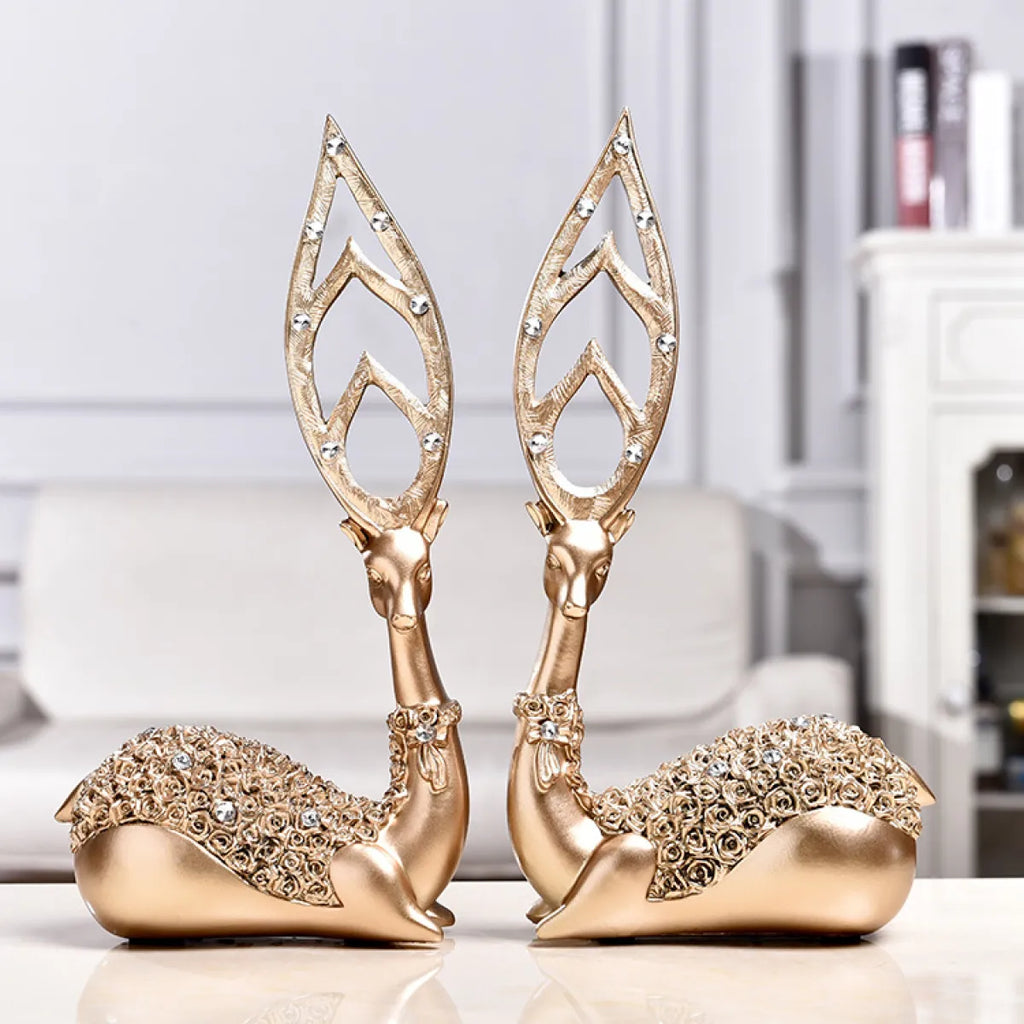 European Deer Wine Cabinet Ornaments