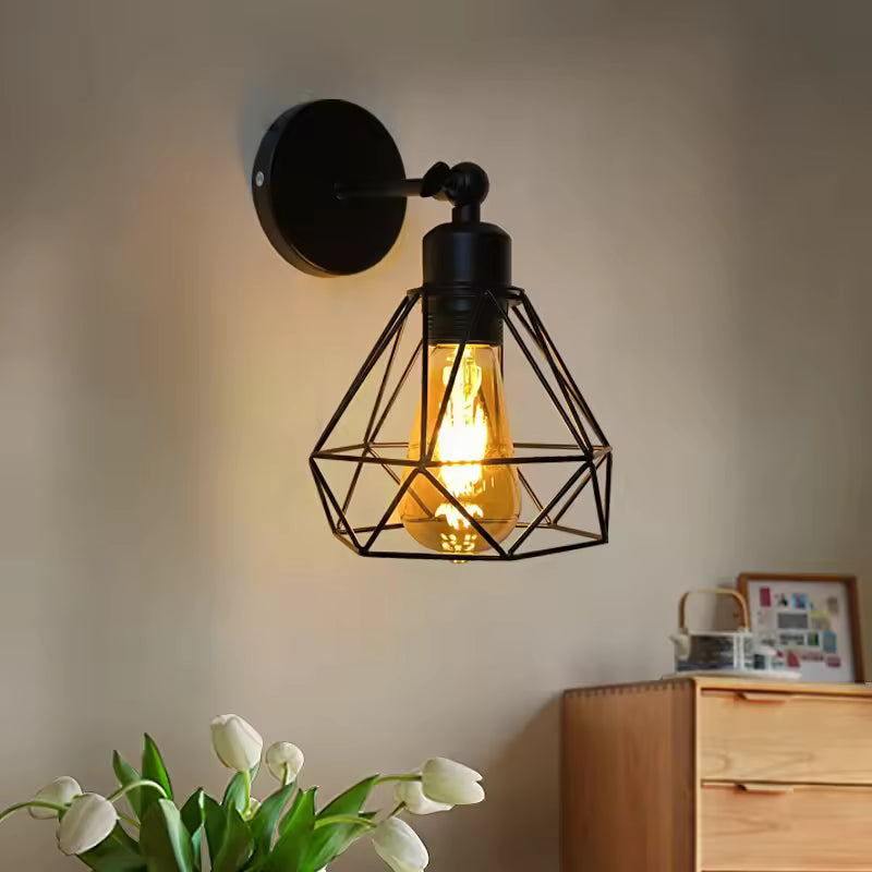 Modern Black Swing Arm Wall Lamp