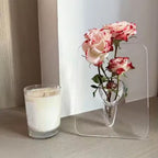 Modern Clear Acrylic Frame Flower Vase
