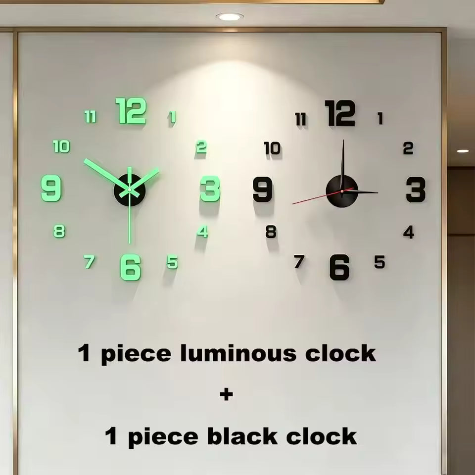 Glow-In-The-Dark DIY Minimalist Wall Clock