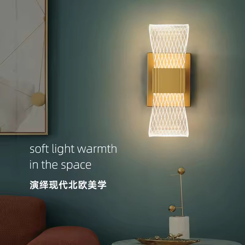 Nordic Gold LED Wall Lamp