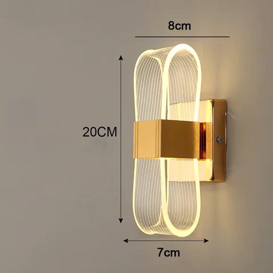 Nordic Gold LED Wall Lamp