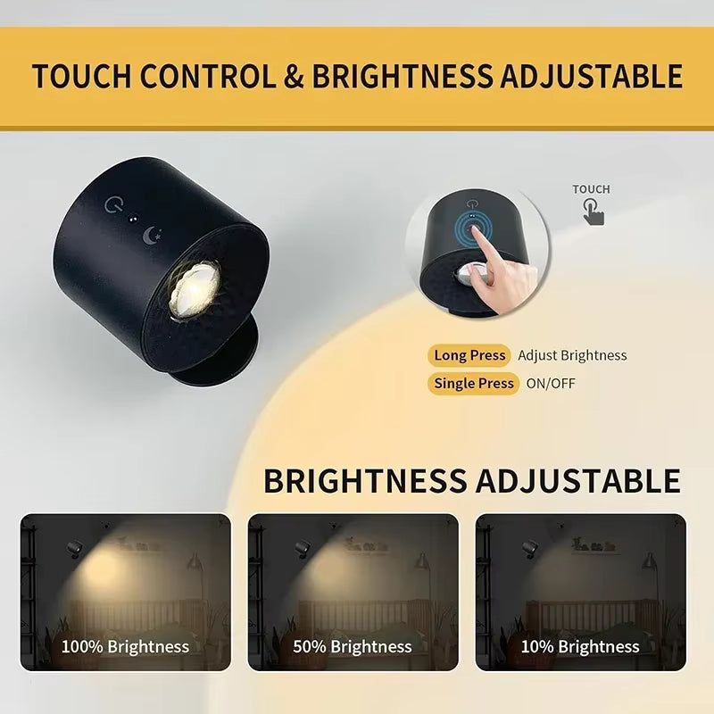 360° Rotatable LED Double Wall Lamp