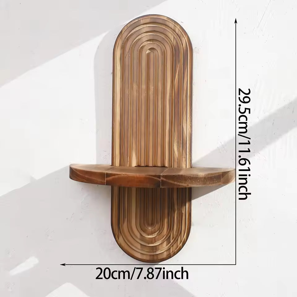 Modern Wooden Wall-Mounted Shelf