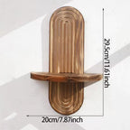 Modern Wooden Wall-Mounted Shelf