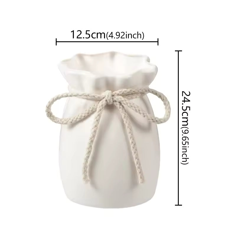 Bow Design Decorative Flower Vase