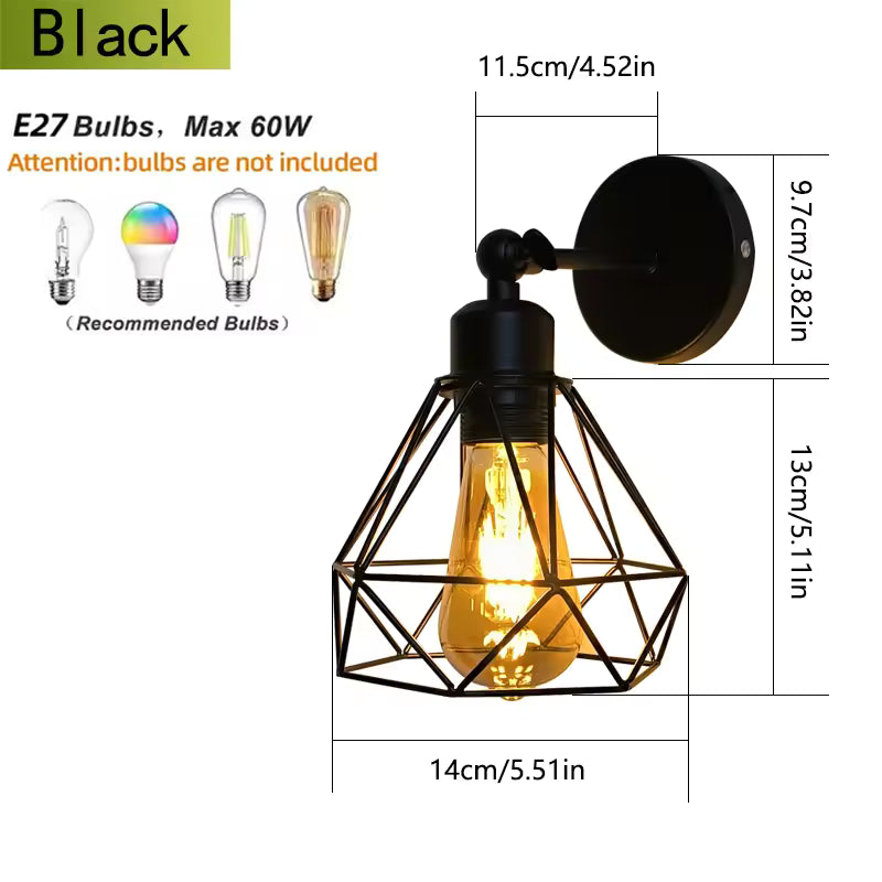 Modern Black Swing Arm Wall Lamp