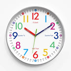 12-Inch Cartoon Educational Wall Clock
