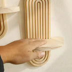 Modern Wooden Wall-Mounted Shelf