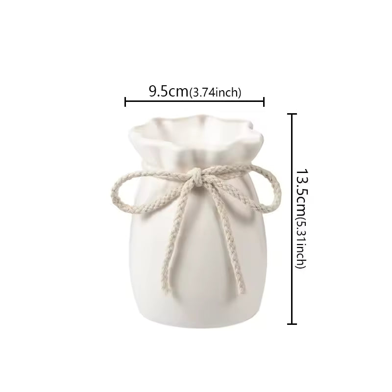 Bow Design Decorative Flower Vase