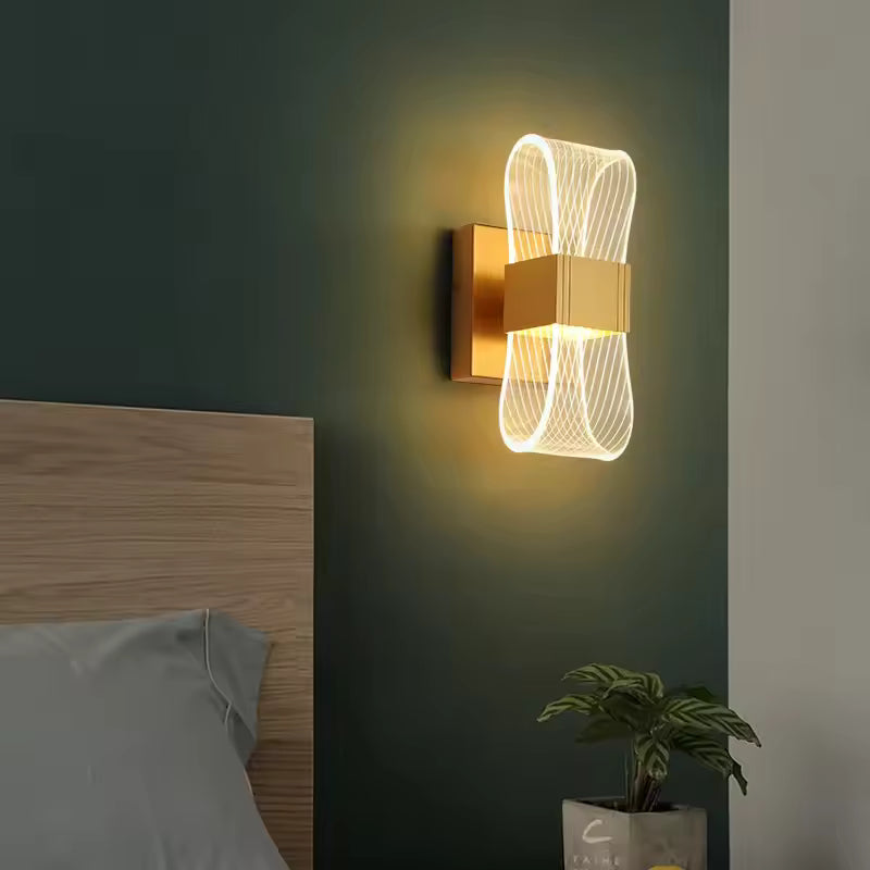 Nordic Gold LED Wall Lamp