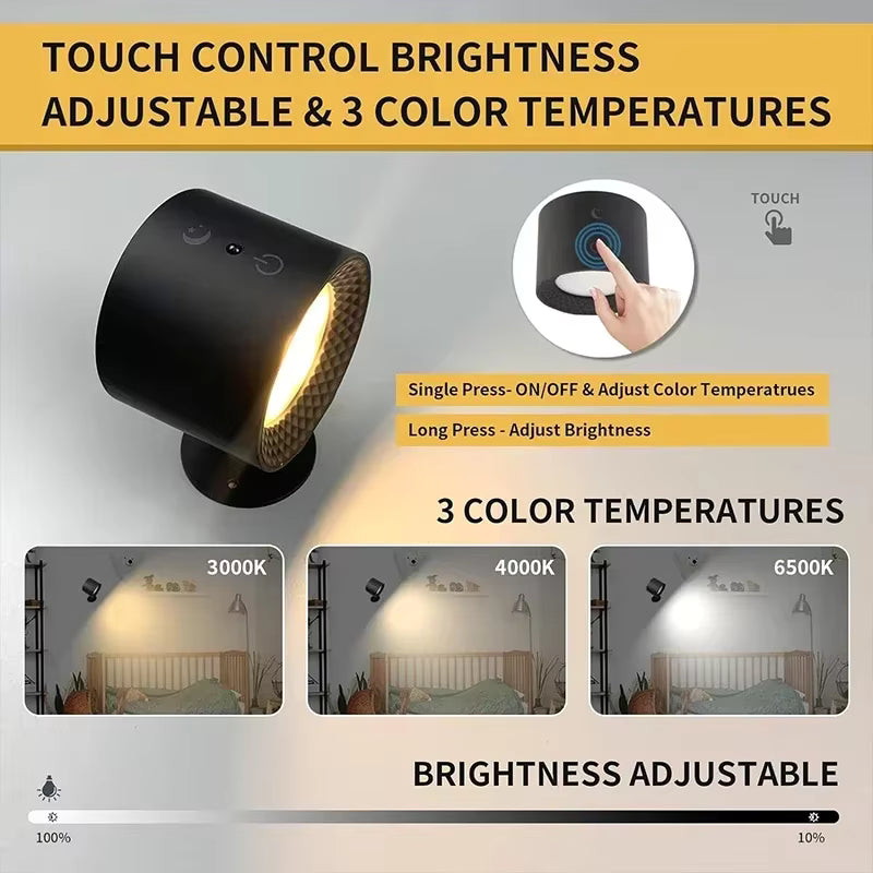 360° Rotatable LED Double Wall Lamp