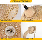 Handwoven Bamboo Wall Lamp