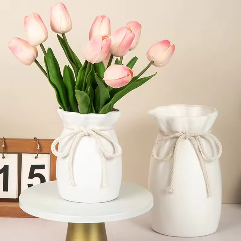 Bow Design Decorative Flower Vase