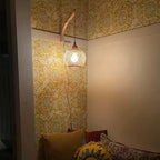 Handwoven Bamboo Wall Lamp