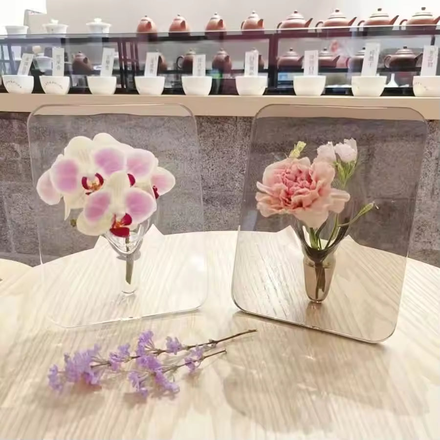 Modern Clear Acrylic Frame Flower Vase