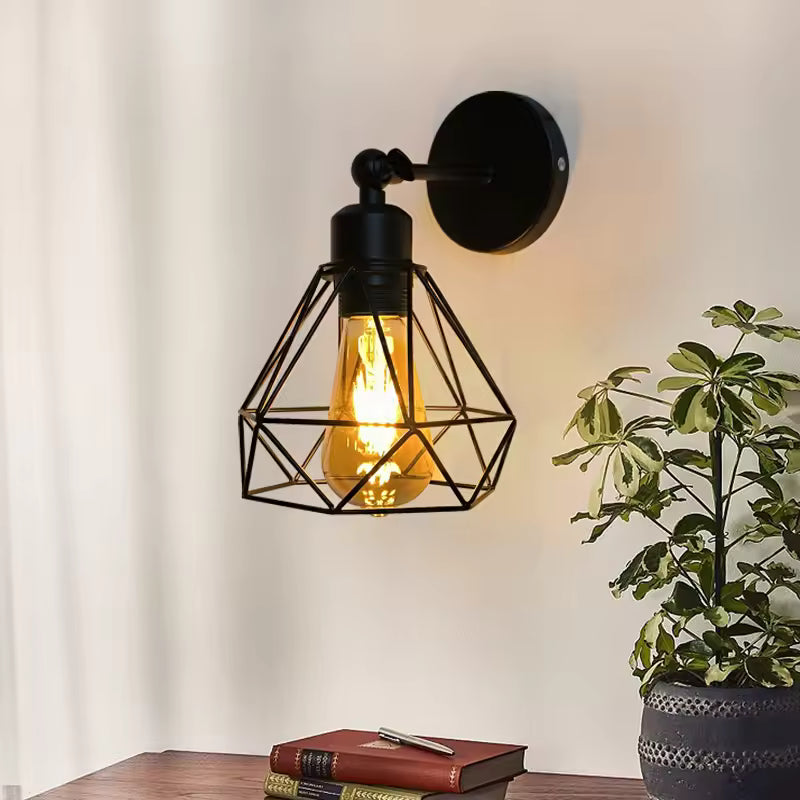 Modern Black Swing Arm Wall Lamp