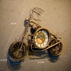 Iron Motorcycle Wall Clock