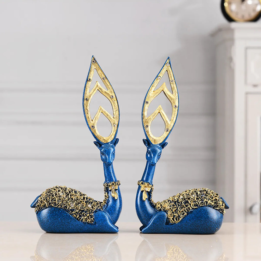 European Deer Wine Cabinet Ornaments